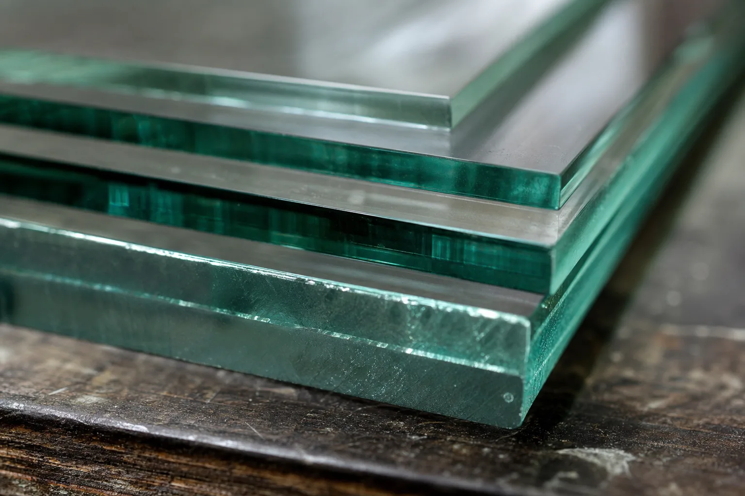 Chants de plusieurs feuilles de verre d'épaisseurs différentes empilées — choisir l'épaisseur du verre — Vitralux Bradtke Luxembourg