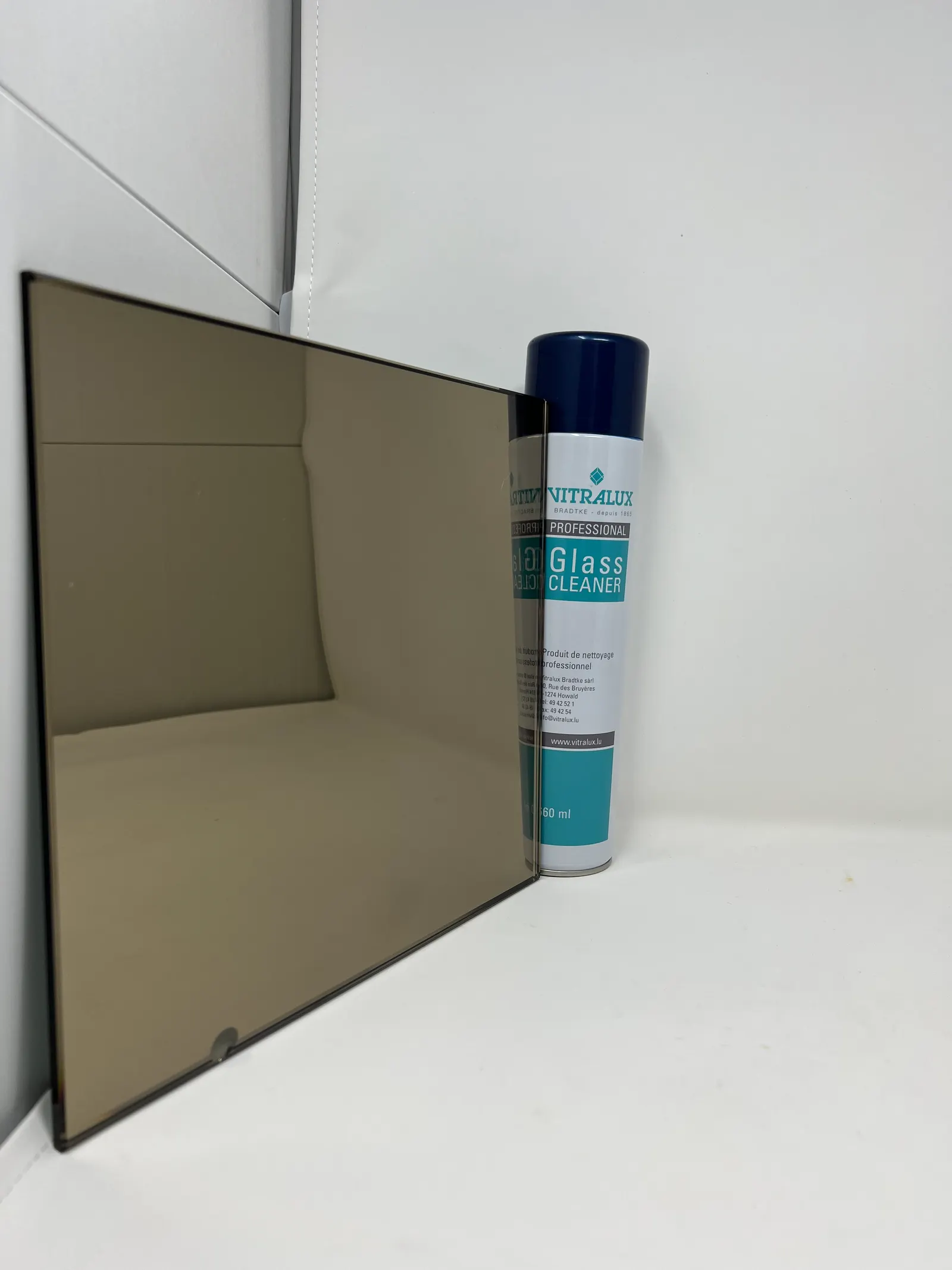 Miroir bronze — verre en stock au Luxembourg — Vitralux Bradtke