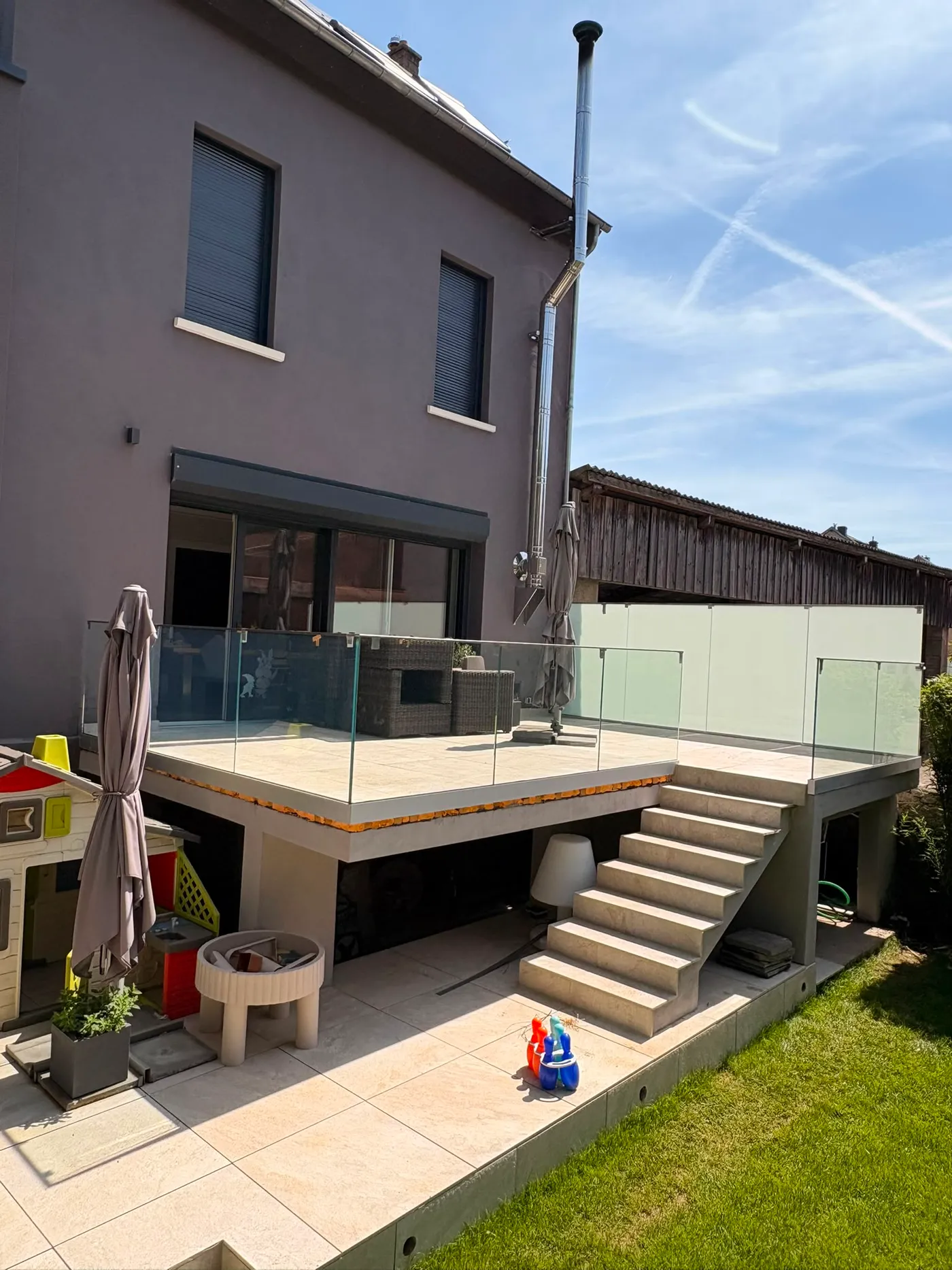 Garde-corps en verre sur mesure — garde-corps en verre sur mesure au Luxembourg — Vitralux Bradtke
