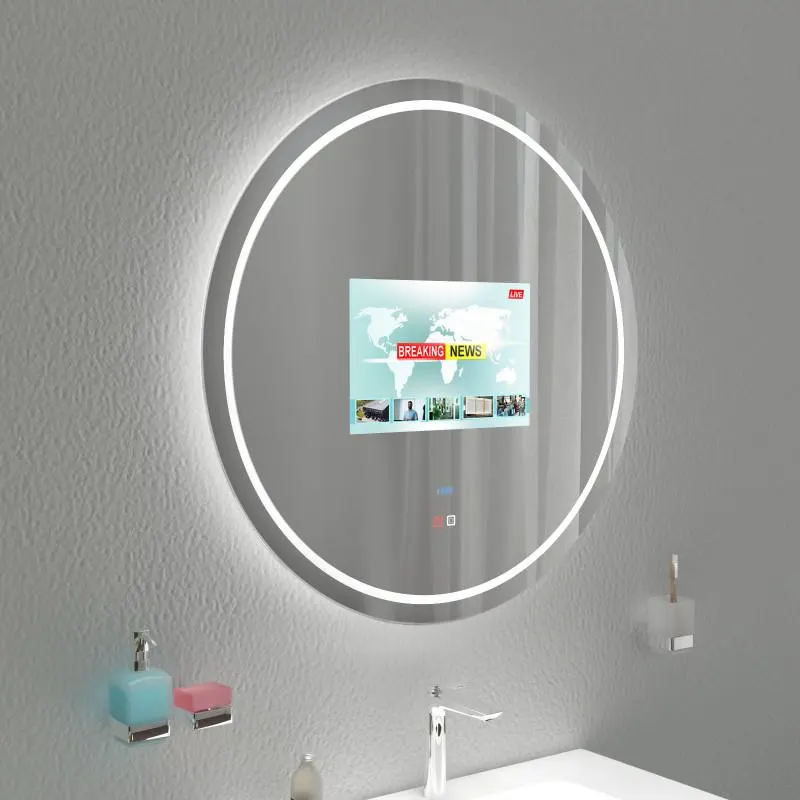 Miroir TV avec écran intégré sur mesure — miroir télévision salle de bain Luxembourg — Vitralux Bradtke (photo 14)