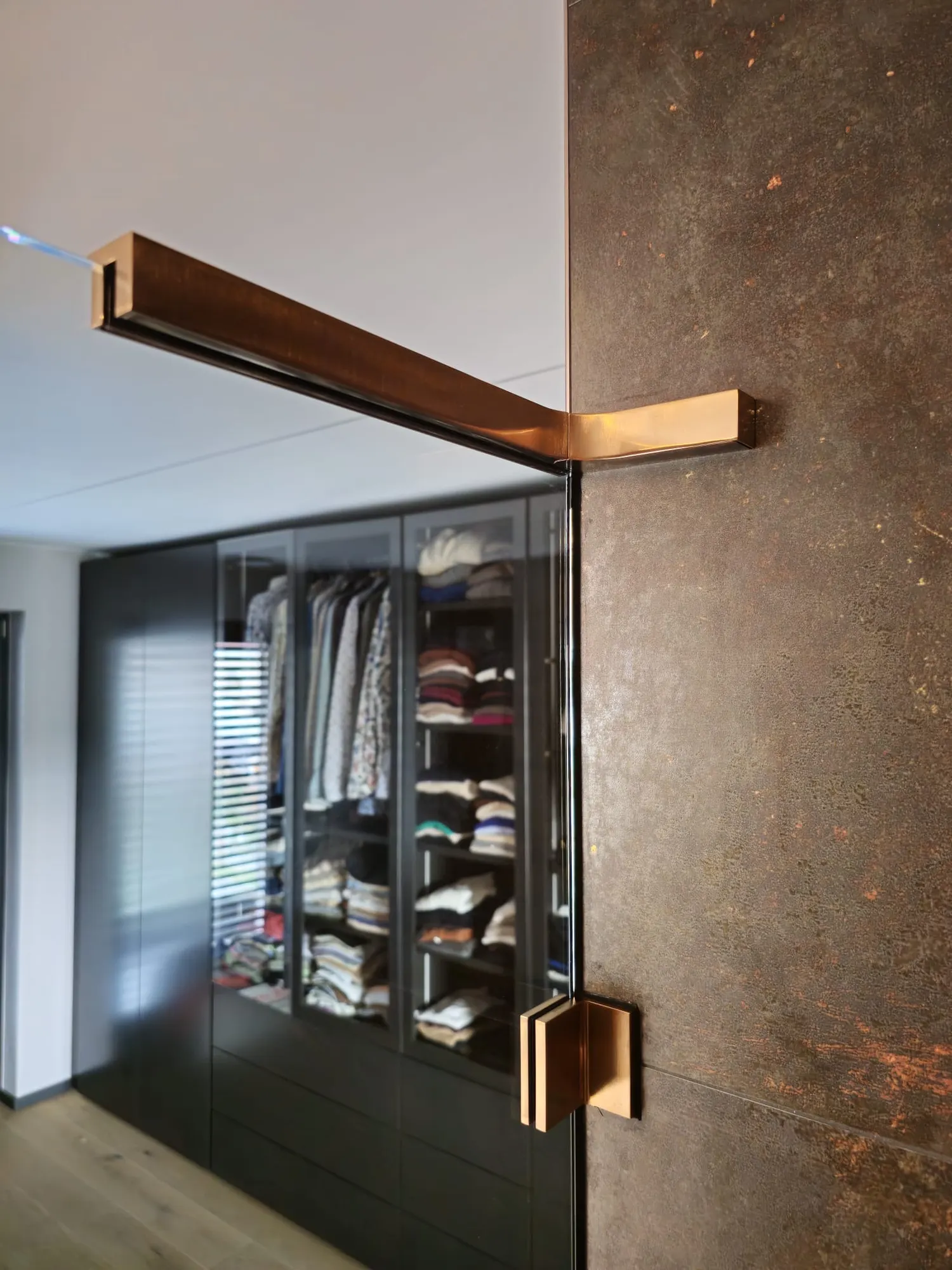 Paroi de douche à l'italienne en verre sur mesure — Vitralux Bradtke Luxembourg