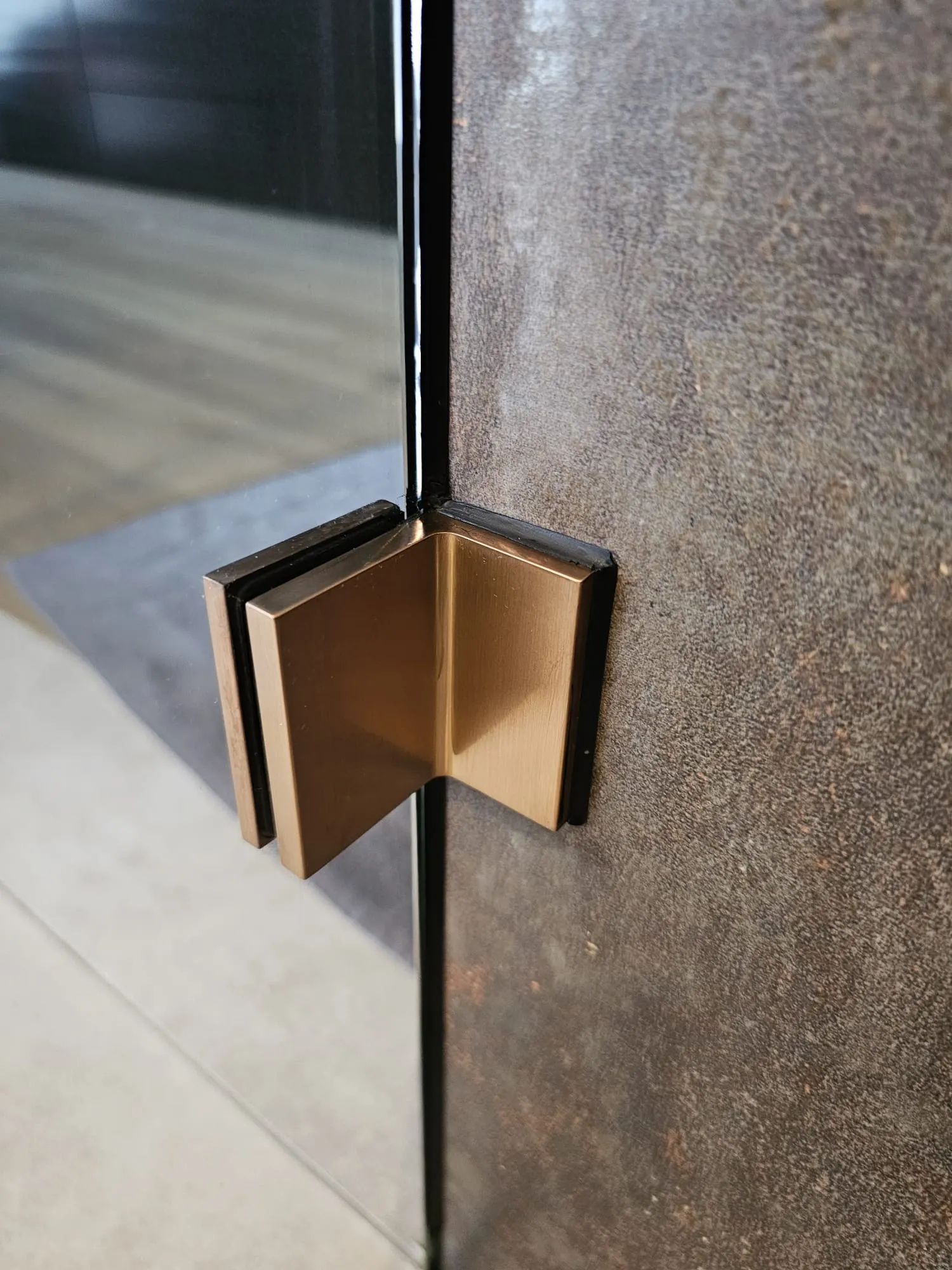 Paroi de douche à l'italienne en verre sur mesure — Vitralux Bradtke Luxembourg