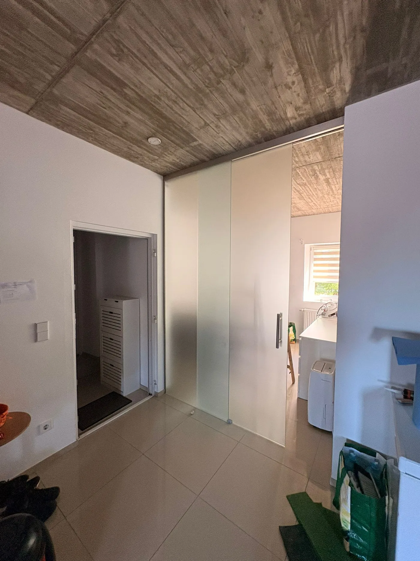 Porte coulissante en verre sur mesure — porte coulissante verre Luxembourg — Vitralux Bradtke