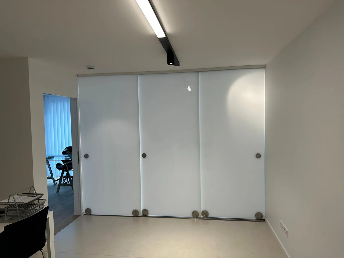 Porte coulissante en verre sur mesure — porte coulissante verre Luxembourg — Vitralux Bradtke