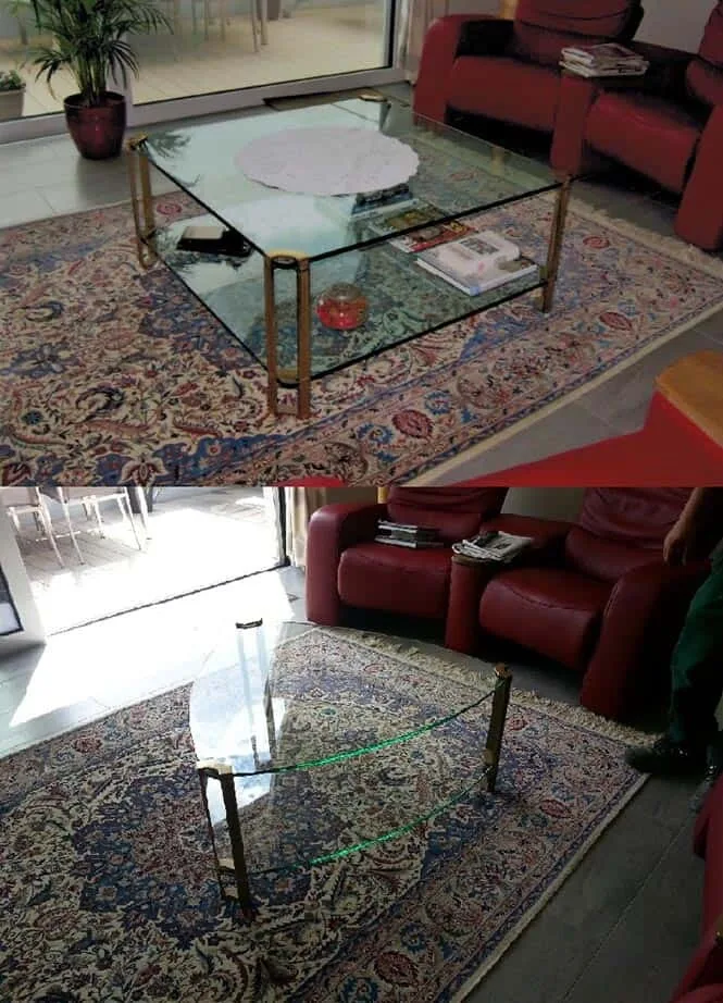 Plateau de table en verre sur mesure — réparation de vitrage au Luxembourg — Vitralux Bradtke