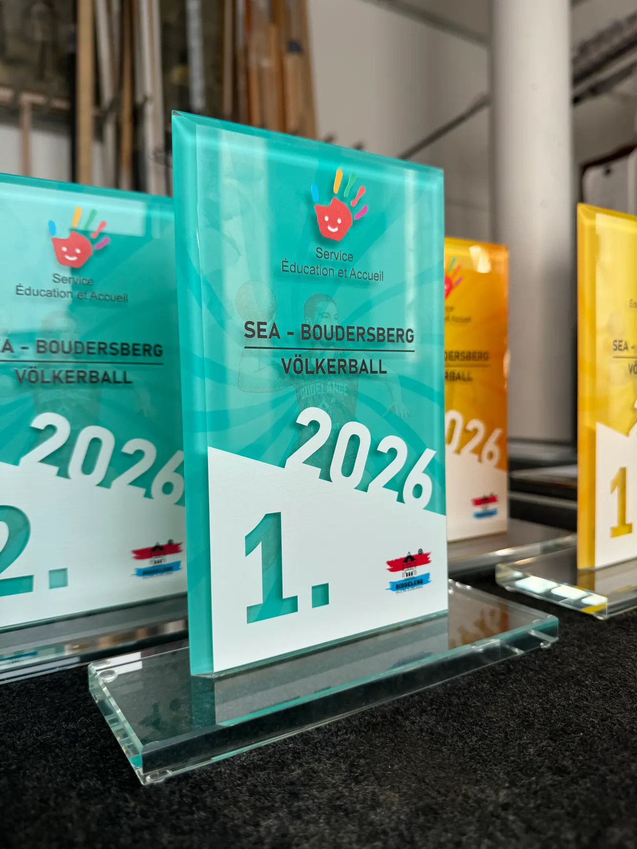 Panneau en verre personnalisé par impression UV — Vitralux Bradtke Luxembourg