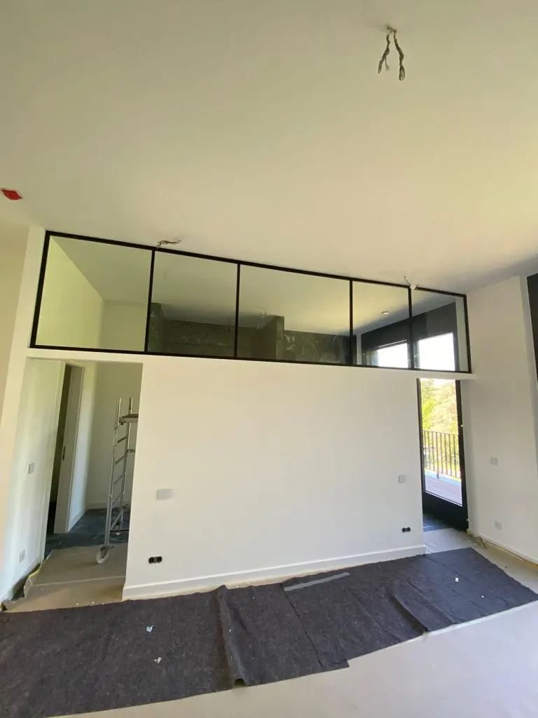 Verrière de mezzanine en acier et verre — verrière Luxembourg — Vitralux Bradtke